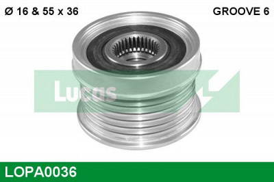 LUCAS ENGINE DRIVE lopa0036 -  Механизм свободного хода генератора